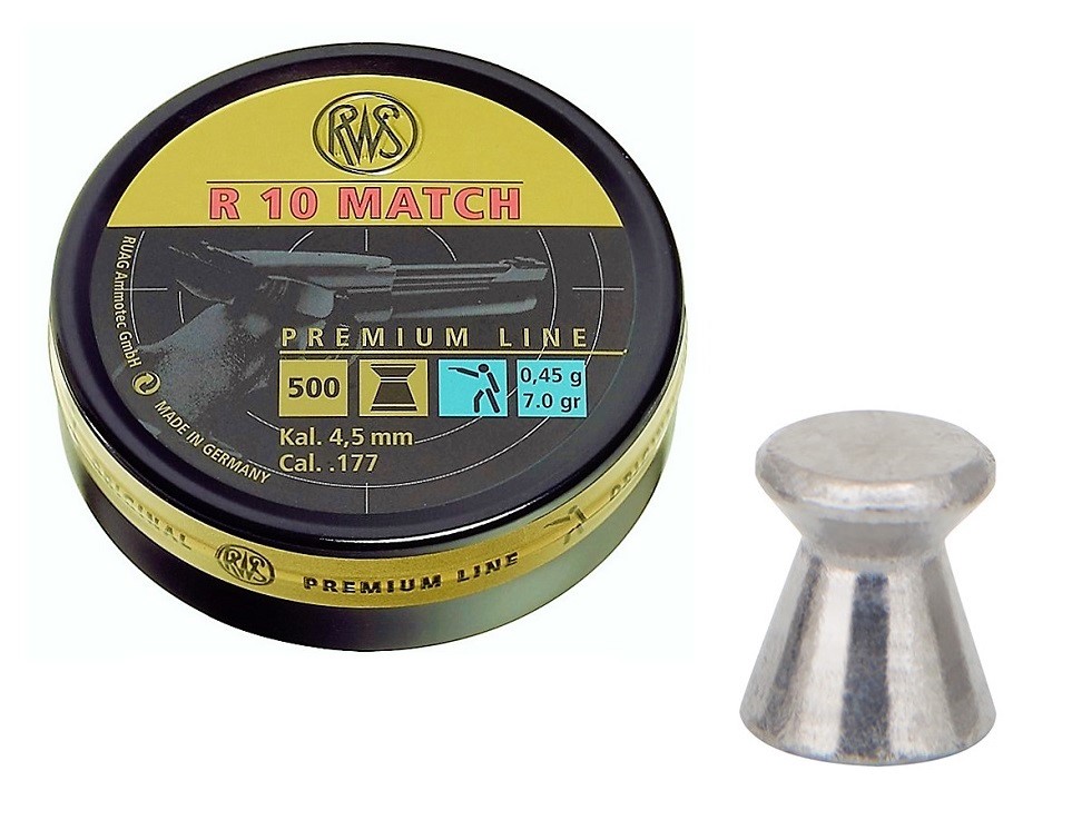 RWS R10 Match Pistool 4.51mm Luchtdruk Kogeltjes blikje 500